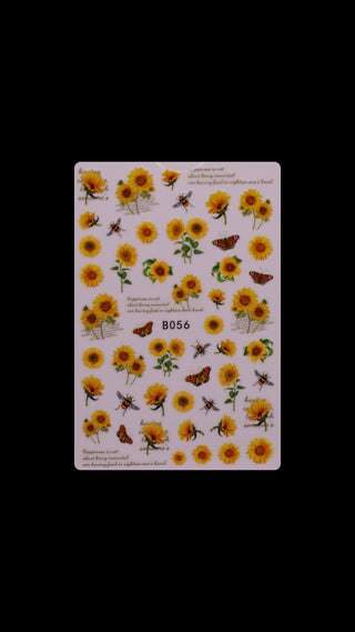 Flowers and Fruits Nail Stickers