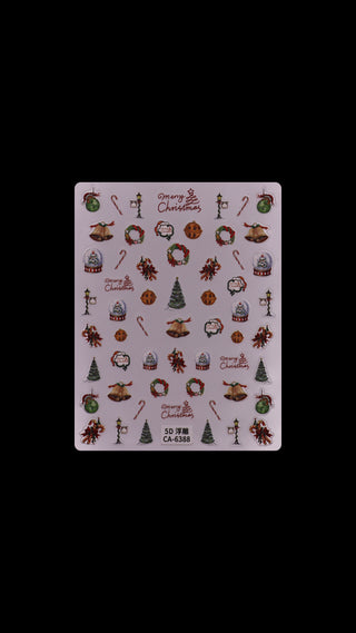 Christmas Stickers for Nails