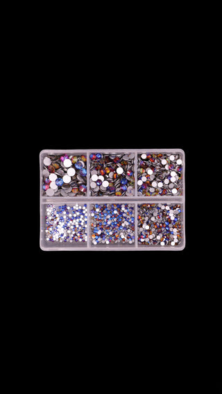 Crystal Nail Art Box 6 Different Sizes