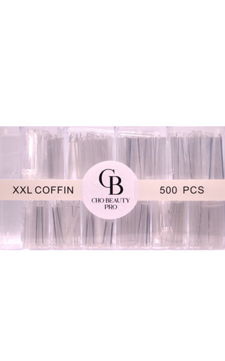 Cho Beauty Pro Nail Tips (XXL Coffin) 500 pieces