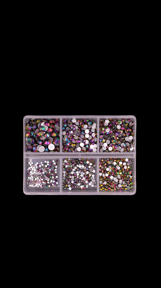 Crystal Nail Art Box 6 Different Sizes