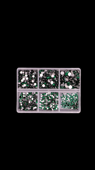 Crystal Nail Art Box 6 Different Sizes